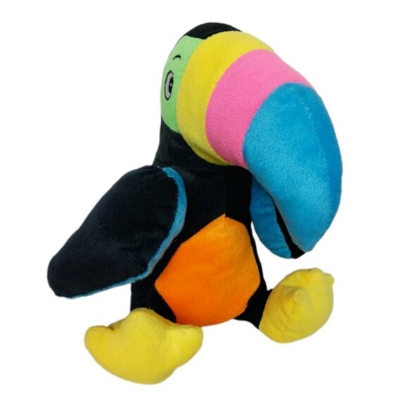 A & A Global Industries Toucan Bird Tropical Colorful Plush Stuffed Animal 10.5" - Picture 1 of 8